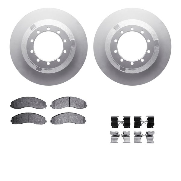 Dynamic Friction Co 4412-54079, Geospec Rotors with Ultimate Duty Performance Brake Pads includes Hardware Silver 4412-54079